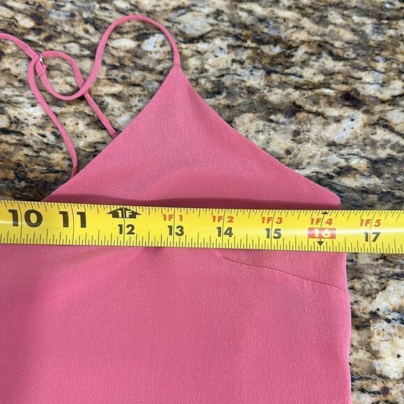 Maeve Anthropologie Pink Silk Adjustable Straps Camisole Top Size 0 - Picture 5 of 6